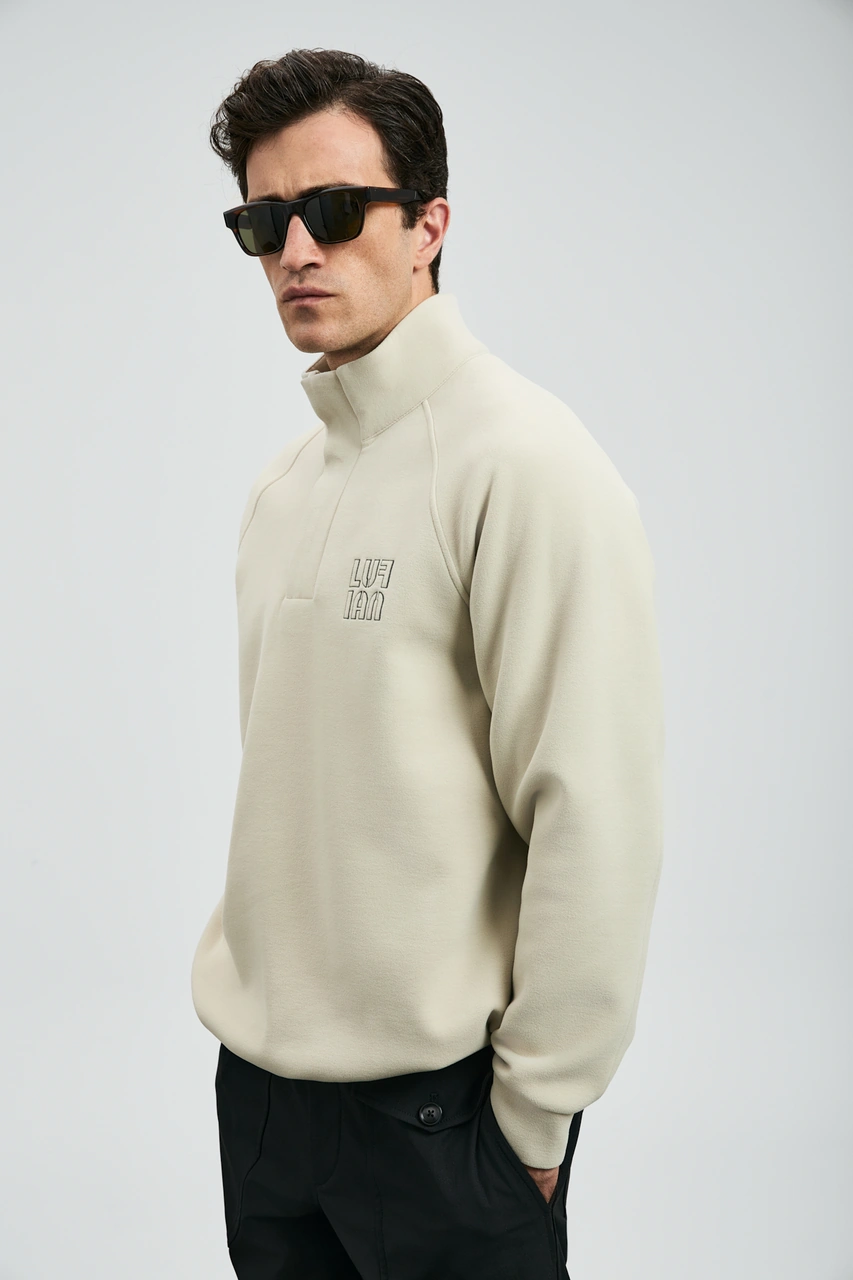 Lufian Hazel Erkek Sweatshirt Ekru Ekru 112030190100520 Ekru