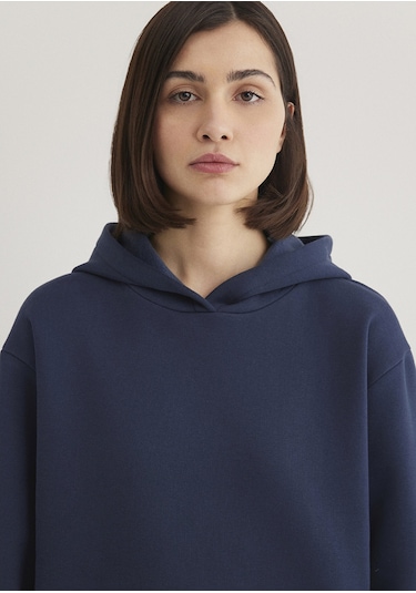 Mavi - Kapüşonlu Lacivert Basic Sweatshirt 167299-70488