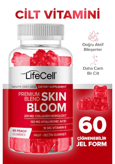 Life Cell Skin Bloom Takviye Edici Gıda 60 Çignenebilir Jel