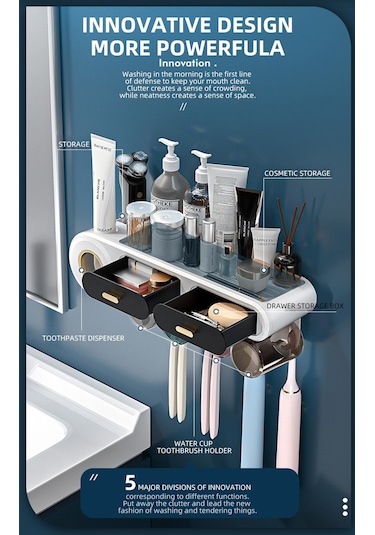 Otomatik Diş Macunu Sıkacağı Ve Diş Fırçası Saklama Kutusu Diğer