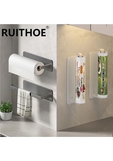 Maoyaya Kağıt Havluluk Kendinden Yapışkanlı Tuvalet Rulo Kağıt Tutucu Çok Renkli, Pratik Tasarım Çok Renkli