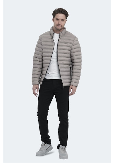 Slazenger Hayden In Erkek Şişme Taş Gri Mont & Kaban Taş Gri