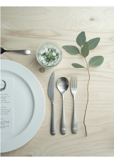6 Kişilik Çatal Bıçak Takımı Açık Gri