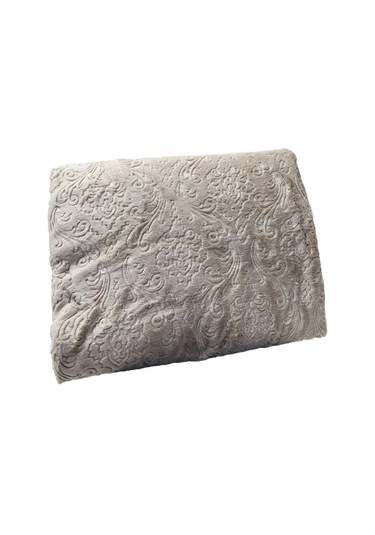 Apricitas Elegant Emboss Çift Kişilik Battaniye Bej -