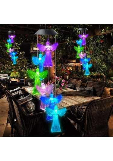 Homyl Led Rüzgar Çanı Güneş Enerjili Işıklar Renk