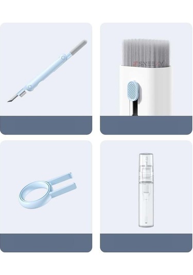 7'si 1 Arada Klavye Temizlik Seti - Bilgisayar, Telefon, Airpods