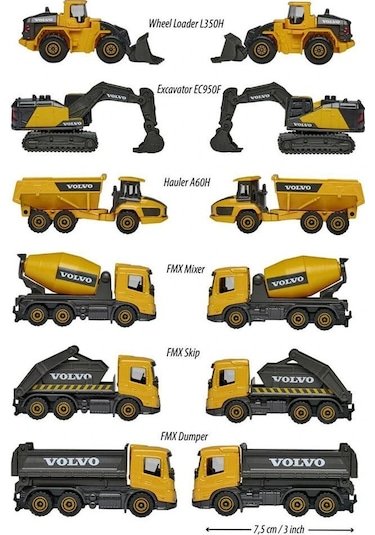8503100000 Volvo Construction Premium 6-asst Çok Renkli