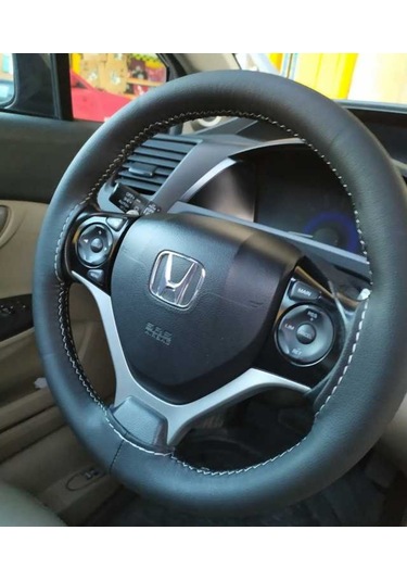 Gürler Dikmeli Deri Direksiyon Kılıfı Kokusuz Terletmez