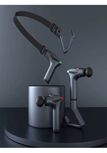 Deanb Aktüel Şarjlı Taşınabilir 3in1 Fonksiyonel Titreşimli Masaj Aleti Siyah