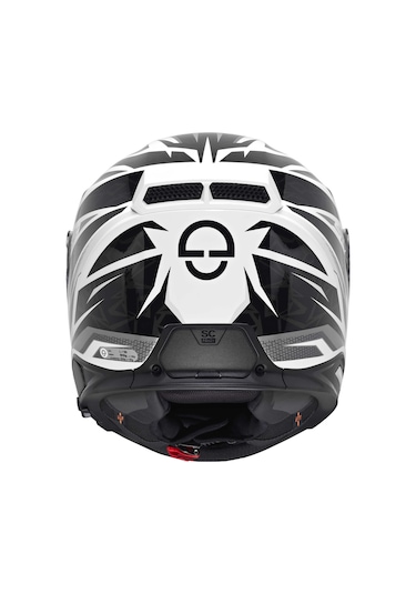 Schuberth S3 Thunder Kapalı Motosiklet Kaskı Siyah Beyaz