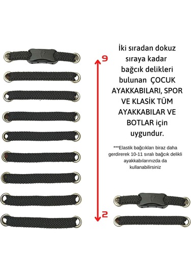 İpekbazaar Takbırak Lastikli Ayakkabı Bağcığı