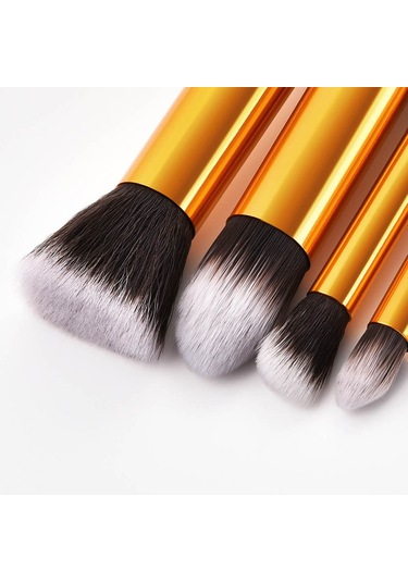 Mufunye 11 Adet Profesyonel Makyaj Fırçası Seti Yüz Fondöten Pudra Allık Göz Farı Makyaj Fırçaları Aracı