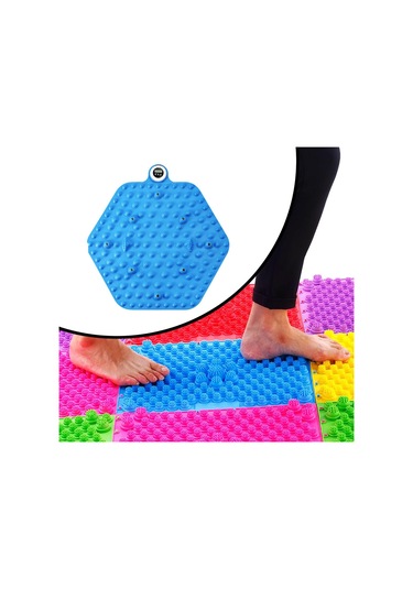 Suntek Ayak Masaj Mat Yoga Banyo Altıgen-mavi-zamanlayıcı Altıgen Mavi Zamanlayıcı Mavi