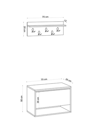 Decormet Paix Ayakkabılık Dec0019 Çok Renkli