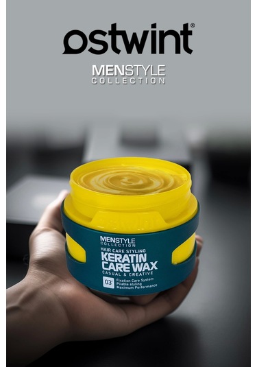 Ostwint Menstyle Collection 03 Saç Şekillendirici Keratin Care Wax 150 ML
