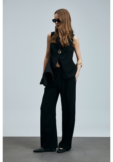 Lufian Dıana Kadın Pantolon Siyah Siyah 121190021100100 Siyah