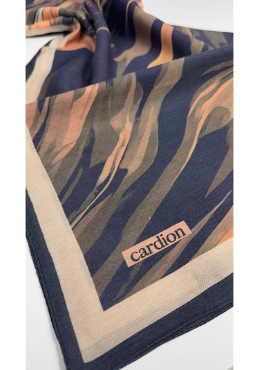 Cardion Pamuk İpek Şal - 70 X 180 - 06302 Lacivert