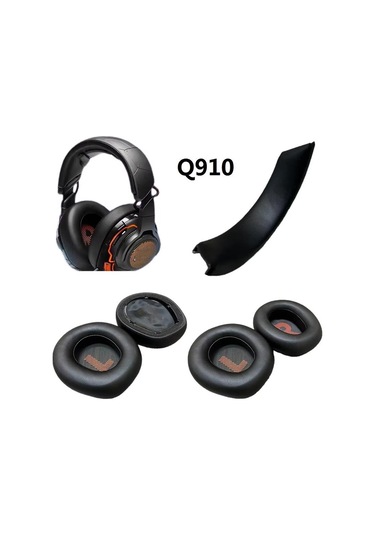 Jbl Q910 / Q910x / Q910p Kulaklık Aksesuarları İçin 1 Çift Siyah Kulak Yastıkları Siyah