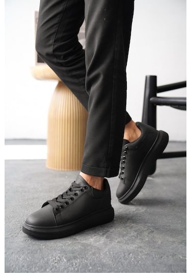 Daxors D0125 Günlük Ortopedik Erkek Sneaker Spor Ayakkabı Siyah