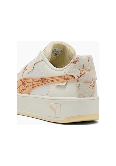 Puma Carina Street Lux Crafted F Kadın Beyaz Sneaker