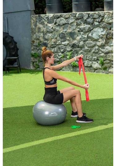 Slazenger Active Pilates Set 55 Cm Gymball + Pilates Bandı + Loop Band