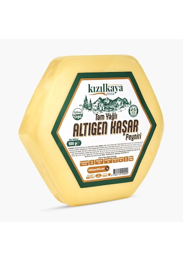 Kızılkaya Çiftlik Altıgen Kaşar Peyniri 500 G