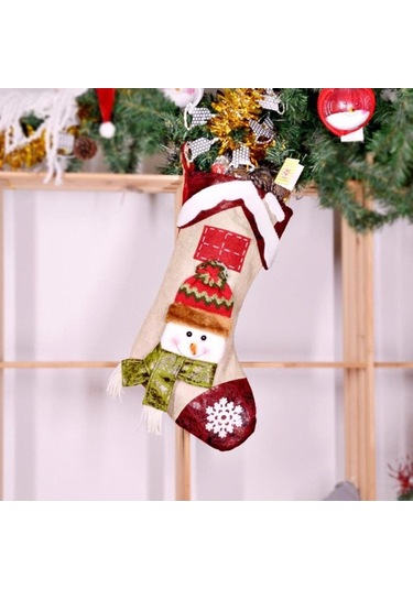 Pazly Yılbaşı Suntek Şeker Kardan-adam Ev Çorapları Çorabı Kf