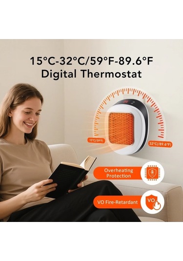 Trendooze Dongjing 600w Taşınabilir Isıtıcı, Ab Banyo Uygun