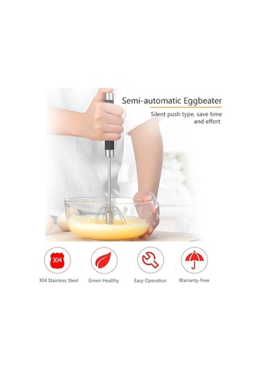 Ulzyvf Yumurta Yumurta Yarı Whipk, Ve Push Push Paslanmaz Otomatik Karıştırma, Karıştırma İtme Dövme Döndürülebilir Çırpma, Çırpma, Çırpma, Çırpma Çırpıcı, Çelik Aşağı Ahşap 9.45 2.17in Ql Ahşap