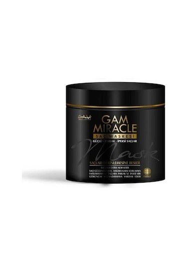 Gam Miracle Güçlü Parlak İpeksi Saçlar İçin Saç Bakım Maskesi 400 ML