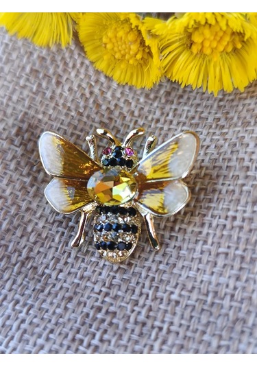 Villovatik Arı Broş 189843456 Altın Rengi