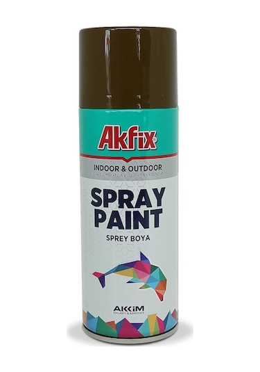 Akfix Akrilik Sprey Boya 400Ml Parlak Kahve