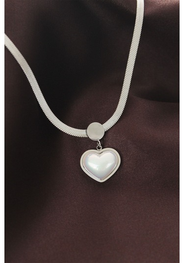 316l Çelik İtalyan Zincir Kalp Kolye