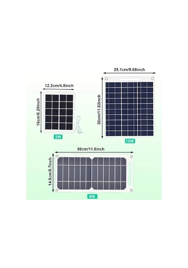 Besthome1 Dream011 10w Solürlü Usb Şarj Paneli, Taşınabilir Güneş Power Bank, Kamp Seyahat İçin Güç Kaynağı