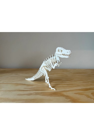 T-rex 3d Dinozor Puzzle Maket Kiti 29 Parça Kurulabilir Oyuncak
