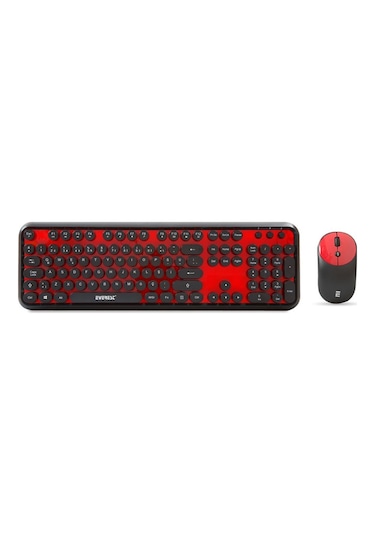 Everest Round KM-6282 Kablosuz Q Multimedia Klavye Mouse Set