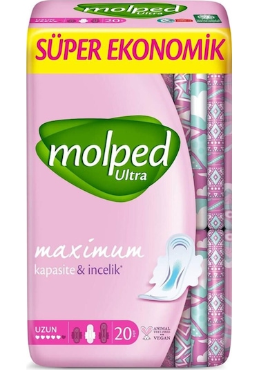 Molped Ultra Anatomik Uzun Ped Süper Eko 20 Adet