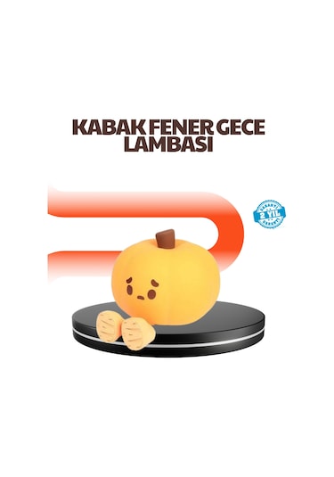 Dekoratif Pumpkin Gece Lambası Şarjlı Dokunmatik Led Işık