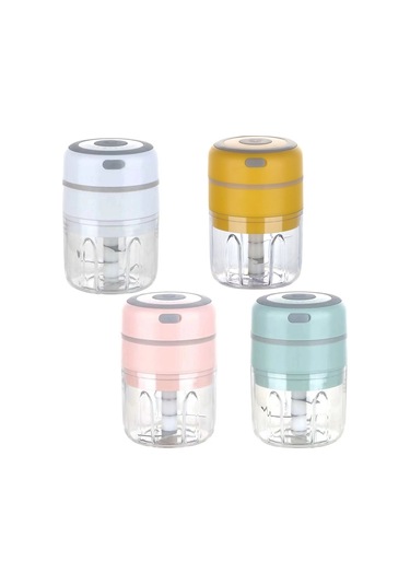 Sones Zm-14 Ev Tipi Mini Kablosuz Elektrikli Sarımsak Ezici, Renk: Sarı Big Power 250ml