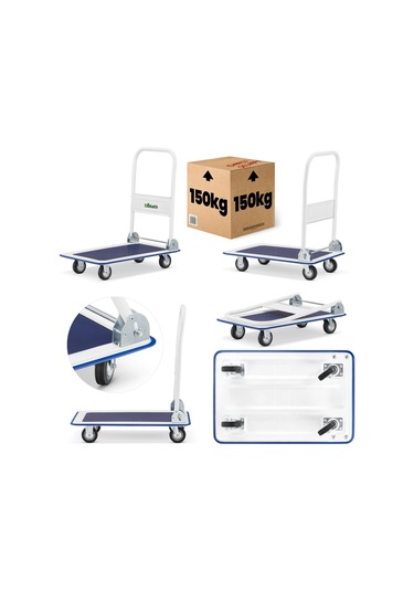Balatlı Katlanabilir Paket Ve Koli Taşıma Arabası 150 Kg. Kapasiteli Ph150