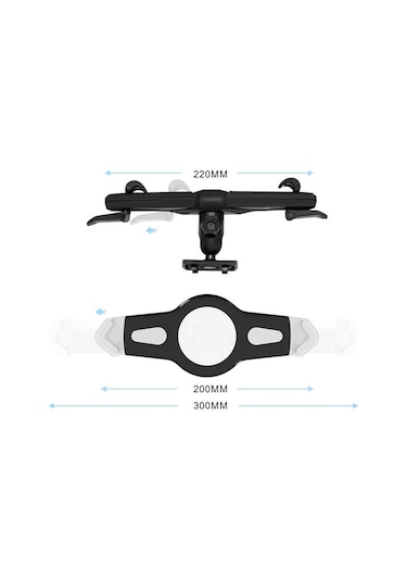 İpad Samsung Xiaomi Huawei İçin Araba Araç İçi Arka Koltuk Tablet Telefon Tutucu 14-25CM Genişlik