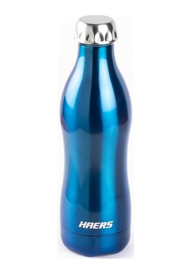 Haers Mavi Paslanmaz Çelik Termos Şişe 500ml Mavi