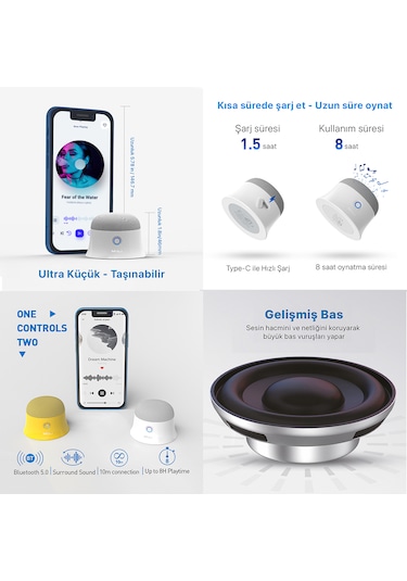 Mili Mag-soundmate Magsafe Mini Taşınabilir Bluetooth Hoparlör