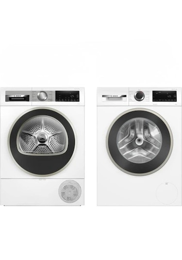 Bosch WQG25201TR - WGA25202TR 10 Kg Kurutma Ve 10 Kg Çamaşır Makinesi 2'li Set