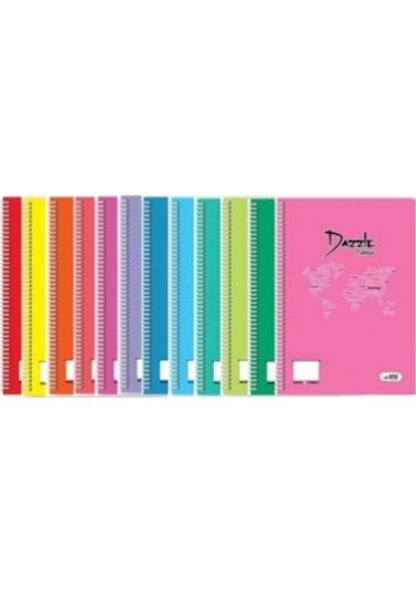 96 Yaprak Spralli Çizgisiz Pp Kapak Defter A4 Boy 1 Adet