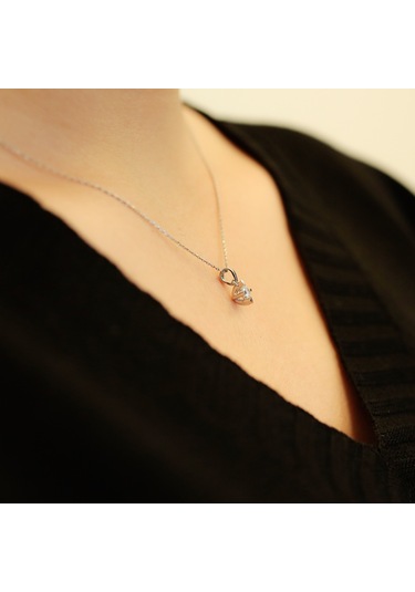 Lova 0,16 Karat Pırlanta Tektaş Kolye - 2070011