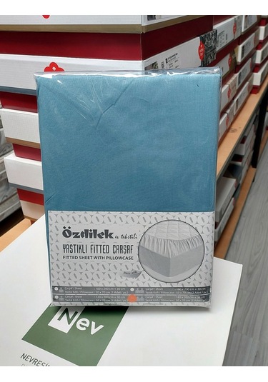 Özdilek Colourist Fitted Tek Kişilik Çarşaf Seti 100x200 -maldiv Mavi