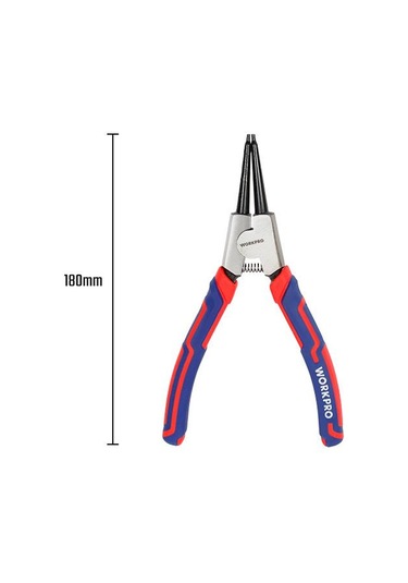 Workpro Wp231150 180mm Cr-v Düz Yaylı Profesyonel Dış Segman Pensesi