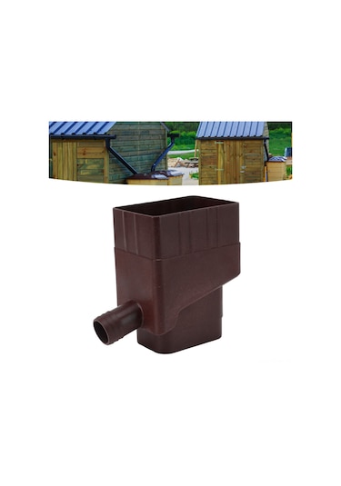 Tenfowee Kuru Kahverengi Bahçe Çimleri İçin Uv Dayanıklı Yağmur Suyu Toplama Sistemi, Su Yönlendirici Ve 1.2m Su Borusu İle Kolay Kurulum