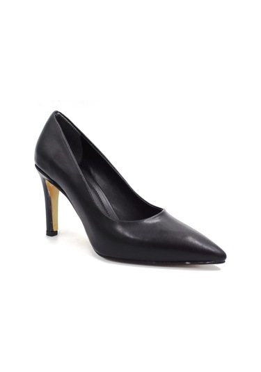 Prego Pine Cone Kadın Stiletto Ayakkabı Siyah Siyah